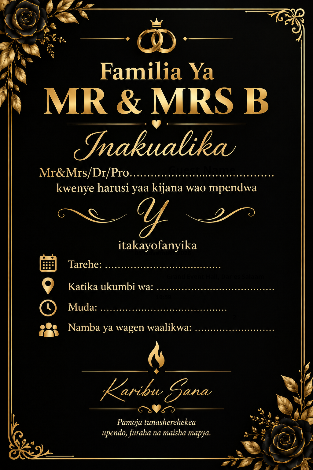 HARUSI YA Y